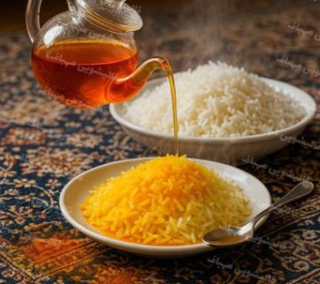 پاک کردن لکه زعفران از روی فرش