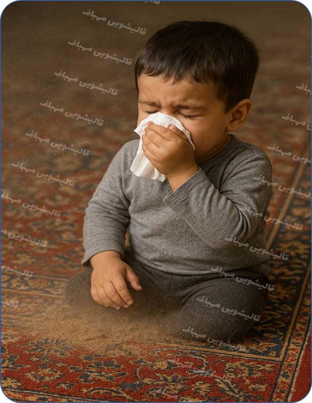 تاثیر گرد و غبار در فرش بر حساسیت