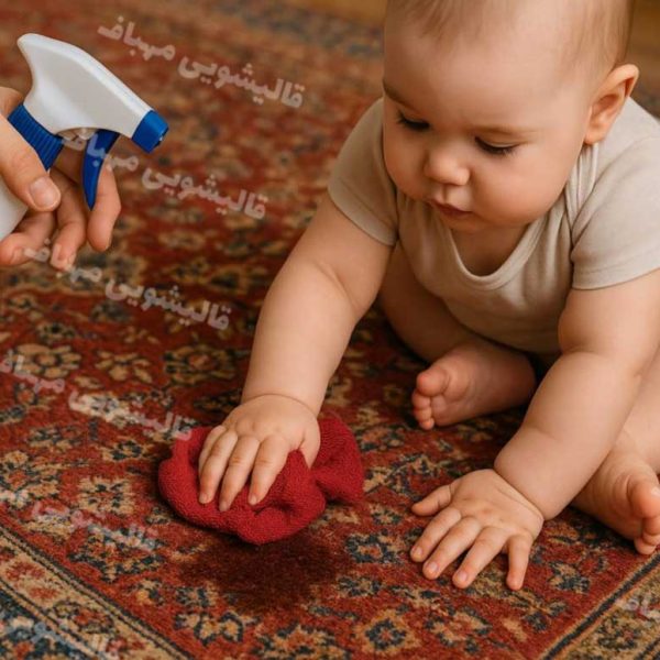 حذف لکه ادرار از روی فرش